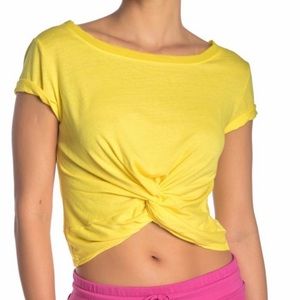 Free People Yellow Crop Top